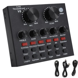 Live Sound Card Voice Changer Bluetooth Support Mobile Phone Computer Headset Using