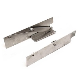 Generic Aluminum Bolster Seat Hinges, 13 Inch, Silver (Set of 2)