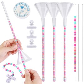 maozyiltle Beading Funnel-Bracelet Making Tools 3 Pack Beading Kits Beading Tools -Clay Bead Bracelet Making Kit for 0.24" Clay Beads Jewelry Making, Bracelets, Necklaces (Not Include Clay Beads) (3)