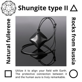 Keled Rocks Four Elements - Shungite Necklace - Infused with Earth Energy - Raise Vitality up Daily - Ward off unwelcome influences from Afar