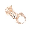 chelseachicNYC Adjustable Floral 3 Part Knuckle Statement Ring (Gold)