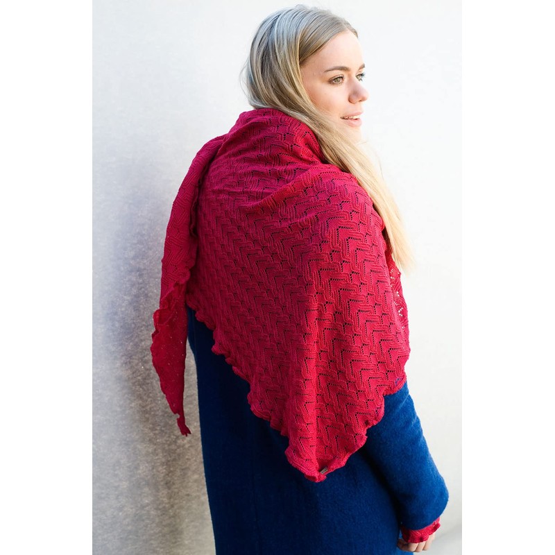 Invero, Merino Triangular Scarf Susi, 100% Wool -