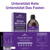 Ketosource Reines MCT ?l C8 | Glasflasche | Produziert 4X