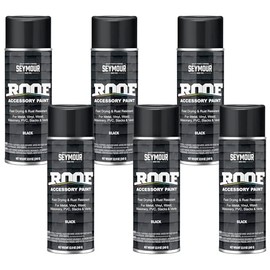 16-1706 Seymour Roof Accessory Paint, Flat Black net 12 oz. (Pack of 6)