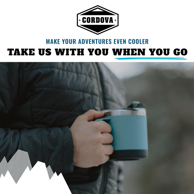 Cordova Outdoors Trailhead Class Camp Mug, Snowcap, 14 oz