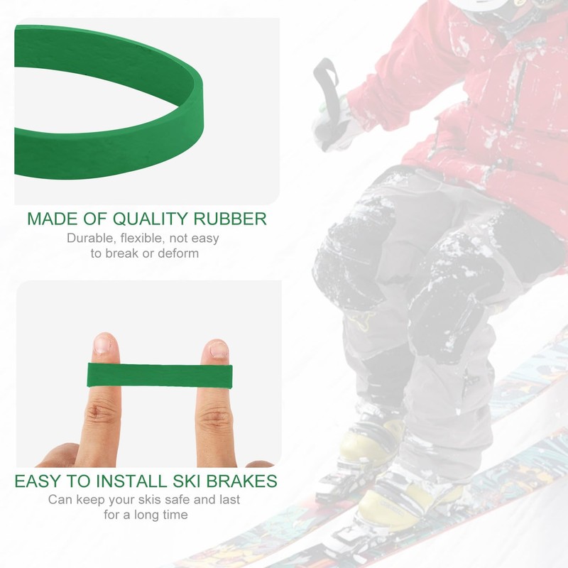 lasuroa 32 pcs Ski Brake Retainers, Ski Straps Snowboard Binding