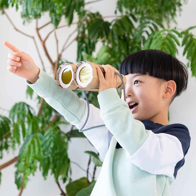 Gakken Staful Craft Kit, Cardboard, Kazokutte Binoculars N15007