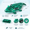 Crocodile Inflatable Ride-On Pool Float for Summer Fun – PVC