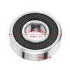 Akozon Ball Bearings 10pcs 6000-2RS Rubber Sealed Deep Groove Ball