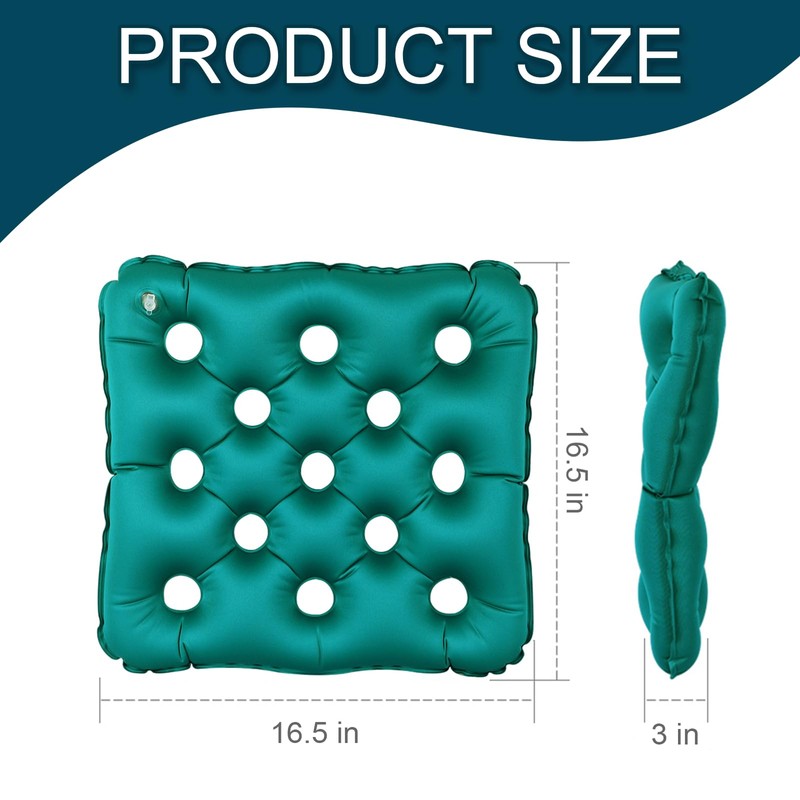 Waffle Cushions for Pressure Relief, Inflatable Seat Cushion for Prolonged