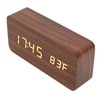 LED Wood Digital Alarm Clock 3 Level Brightness Electronic Clock