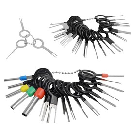 Connector Pin Removal Car Terminal Removal Key Tool Wiring Terminal Pin Puller Repair Removal Tool Car Pin Extractor Electrical Wire Crimp Back Needle Removal Tool 41 Types for Most Connector Terminals