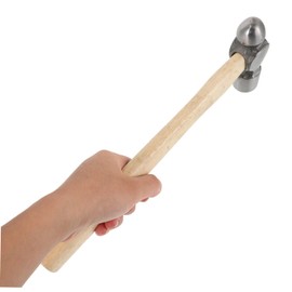 Operitacx Round Head Hammer with Long Wooden Handle Professional Multi-Purpose Carpenter's Tool Robust and Durable for Household Wood Processing and Versatile and Reliable