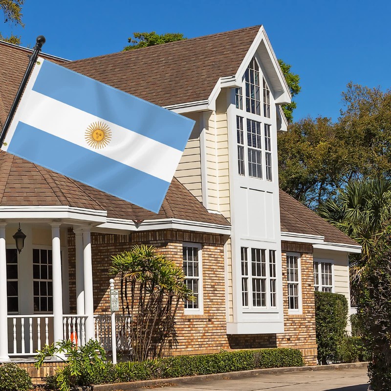 3×5 FT Argentina Flag, Large 75D Argentinian National Outdoor Banner,Decor