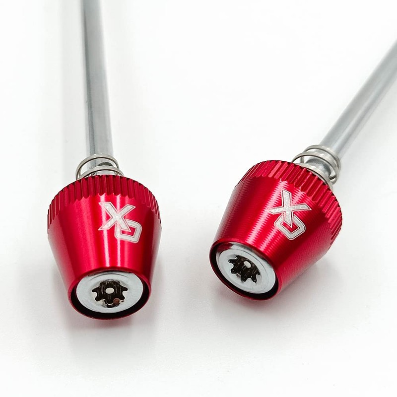 ONIPAX Anti-Theft Locking Skewer 7 Lobe Bicycle Wheel Hub (Red)