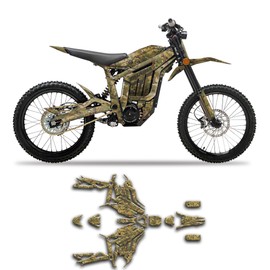 Kungfu Graphics Decal Kit for Talaria Dirt Bike Sting R （with Front Plate, Talaria Fork）, Camouflage Brown, TLSTR4023N021-KOR