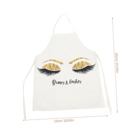 Ipetboom Fashionable Nail Salon Apron for Women Manicurist Apron with Flax Material for present for Hairdressers and Salon Owners