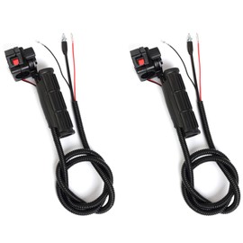 2PCS Strimmer Trimmer Handle Switch, 26mm Tube Diameter, Strimmer Handle Switch With 130cm Throttle Trigger Cable, Plastic Brush Cutter Handle Switch Accessories, Strimmer Trimmer Handle Switch (A)