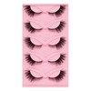 Uytrrsvd 5 Pairs 3D Faux Mink Lashes - Dramatic Cat