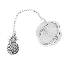 UPware 18/8 Stainless Steel 2 Inch Mesh Tea Ball Infuser/Tea Interval Diffuser Infuser with Zinc Alloy Pineapple Charm