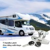 T Handle Door Lock 2PCS Truck Cap Locking Latch with