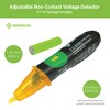 Greenlee GT-16 Adjustable Non-Contact Voltage Detector, 5V - 1000V AC,Green,