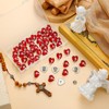 Juexica 50 Pcs Heart with Cross Enamel Pins Bulk for