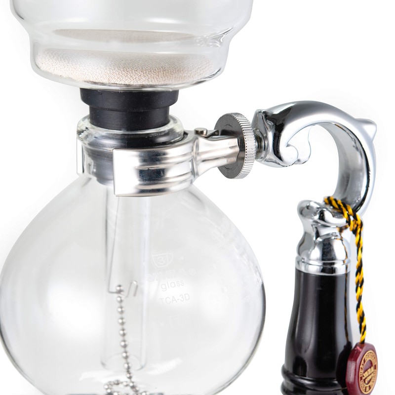 YAMA Glass 3 Cup Tabletop Siphon Gravity Coffee Maker with
