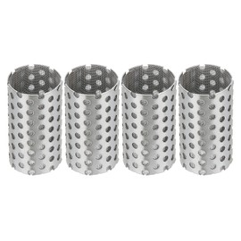 PATIKIL 4 Pcs 18mm OD Strainer Mesh, 32mm H 80 Mesh Screen Y Shaped Strainer Filter Valve Mesh Screen 304 Stainless Steel Double Layer Strainer Mesh for Debris Pump Water Oil Separation