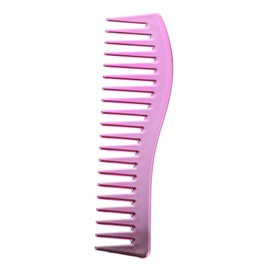 DOITOOL Electroplated Pink Wide Tooth Comb for Salon Hair Styling and Diy Hairstyles