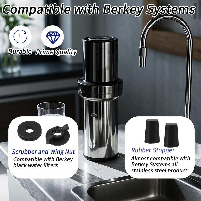 12pcs Replacement Kit for Berkey Water Filter System Elements, Durable