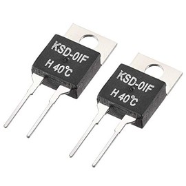 sourcing map KSD-01F Thermostat Temperature Controller 40 °C Contacts No Normal Open Pack of 2