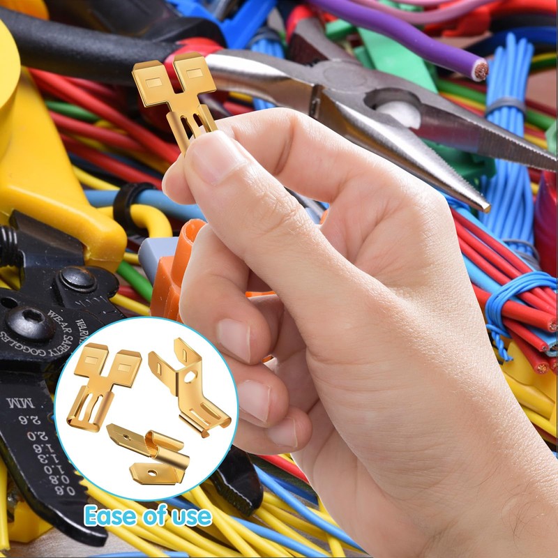 36Pcs Connectors Combination Kit: Double Spade, Piggyback, Chair Terminal Quick