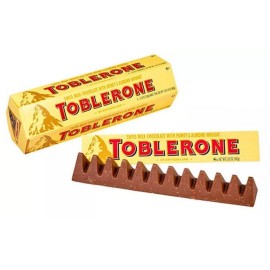 TOBLERONE Swiss Milk Chocolate Honey Almond Nougat 18 Bars 3.52 oz Each Bar