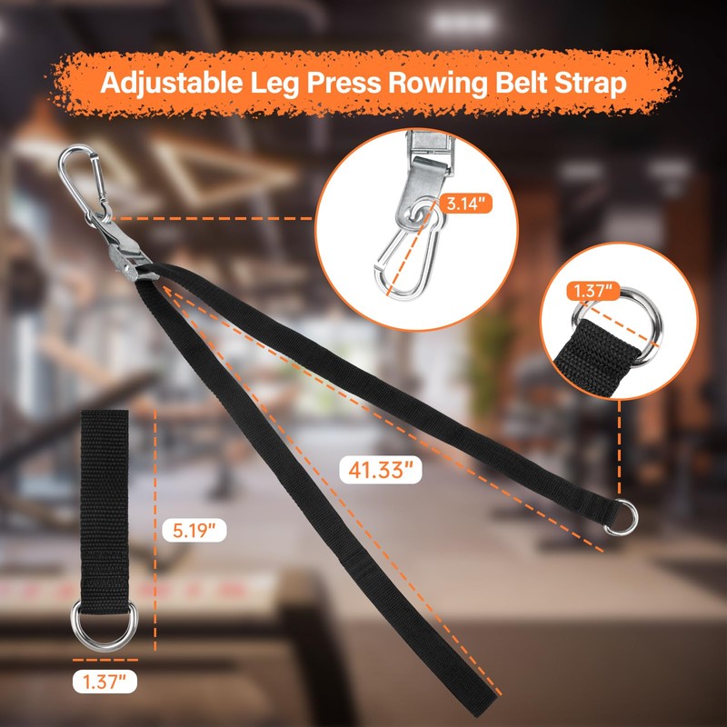 ArrogantF 42'' Adjustable Squat Bar Lat Tower Straps Compatible With
