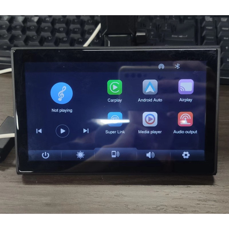 CFRIATO Wireless Apple Carplay Screen for Car Android Auto Portable