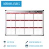 Mastervision Magnetic Yearly 12 Month Dry Erase Planner White Board,