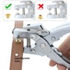 Eyelet Pliers Paper Set with Eyelets Hole Punch 5 mm