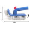 Liyquint Upgraded Aluminum Pool Brush Head – Heavy Duty Scrub