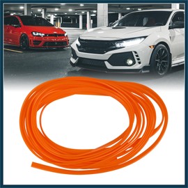 TUCKBOLD Car Orange Trim Strip Line Door Edge Seal Protector 5m 16.4ft Automotive Parts