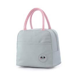 Lunch Bag Insulated Lunch Bags for Women,Lunch Cool Bag Adults Water-Resistant Thermal Leak-Proof Lunch Organizer for Children Men Work Picnic (Grey)