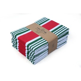 Urban Villa Kitchen Towels (20x30 Inches 6 Pack) Extra Large Premium Dish Towels for Kitchen Christmas Dish Cloths Highly Absorbent 100% Cotton Kitchen Towels with Hanging Loop Tea Towels