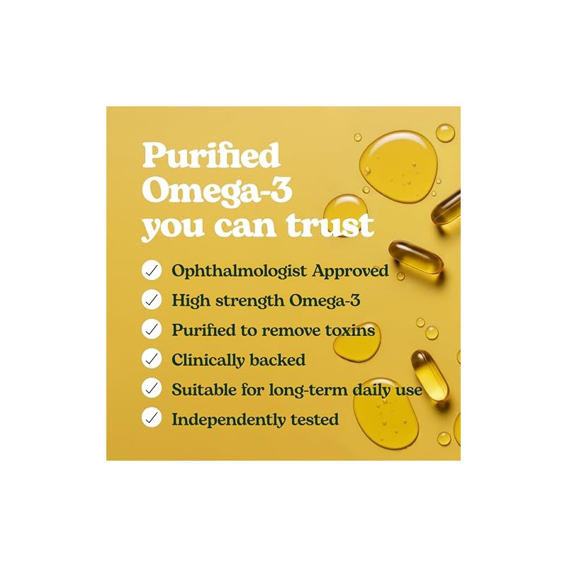 Eyetamins OmegaEye Advanced High-Strength Omega-3 with DHA & EPA for