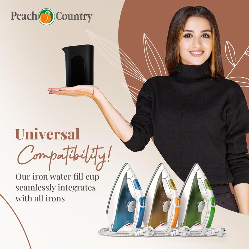 Peach Country 12 Oz Iron Water Fill Cup for (Rowenta