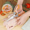 Asdirne Scissors, Kitchen Scissors with Sharp Stainless Steel Blades and