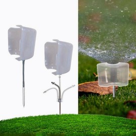 2pc Adjustable Sprinkler Shield, Splash Guard for Lawns, Underground Sprinkler Protector (Size A)