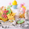 Easter Cookie Cutters, Joyoldelf 5 Pcs Cookie Cutter Set Stainless