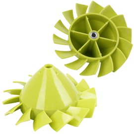 Blower Fan Blade 529437004 for Ryobi 18 Volt Blower Fan P2108 P21081 P21081VN P21081VNM Fits Ryobi Leaf Blower Part 529437004 529437003 529437001（W/Insert Nut）- 2 Pack