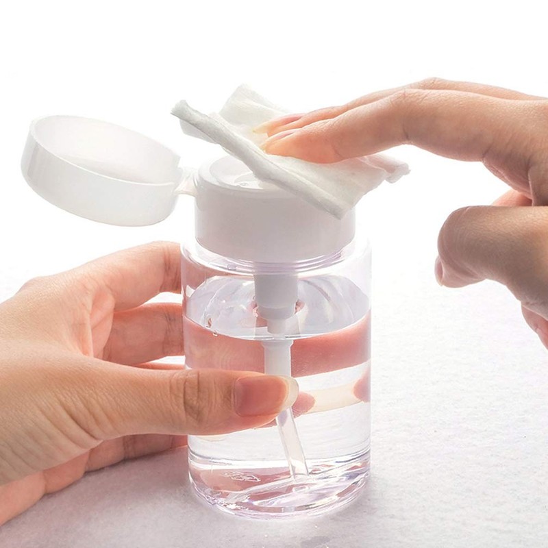 SUPVOX 300ml Makeup Remover Pump Bottle Empty Lockable Pump Dispenser