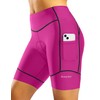 Padded Bike Shorts for Women High Waisted 4D Padding Cycling